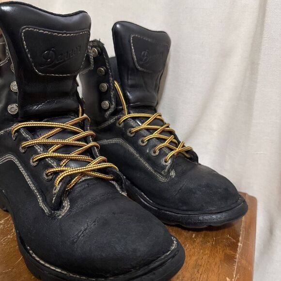 Danner Quarry USA Black Alloy Toe/MET Guard Waterproof Work Boot US 8 M 17323 7” main image 4